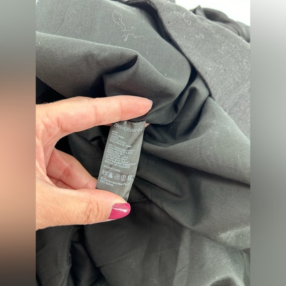 Zimmermann Postcard Tie Back Mini Dress in Linen Black Size AU 2 US 8 NWT - Picture 11 of 13